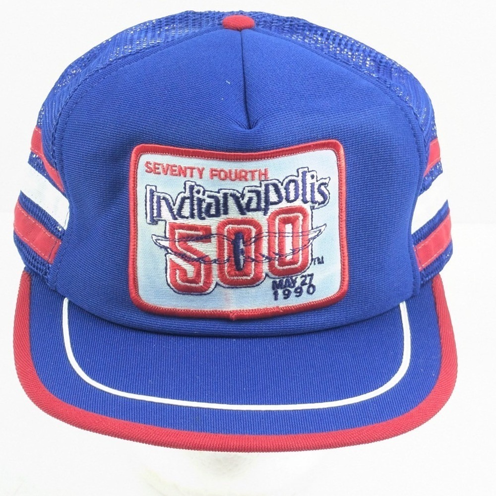 Indianapolis‎ 500 Trucker Hat Indy Racing Retro Americana Cap Vintage 1986